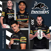 2026 Calendar NRL Penrith Panthers Square Wall Paper Pocket CNRB12