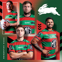 2026 Calendar NRL South Sydney Rabbitohs Square Wall Paper Pocket CNRB13