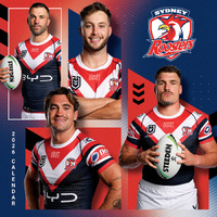 2026 Calendar NRL Sydney Roosters Square Wall Paper Pocket CNRB15