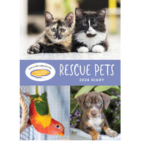 2026 Diary Rescue Pets Week to View by Paper Pocket