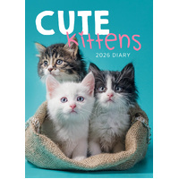 2026 Diary Cute Kittens Week to View by Paper Pocket