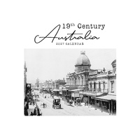 2027 Calendar 19th Century Australia Square Wall, Paper Pocket CDB34