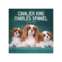 2027 Calendar Cavalier King Charles Spaniels Square Wall, Paper Pocket CAB11