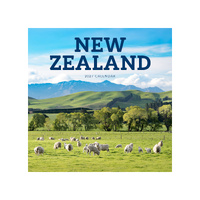 2027 Calendar New Zealand Square Wall, Paper Pocket CDB8