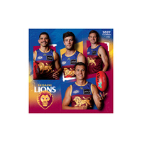 2027 Calendar AFL Brisbane Lions Square Wall, Paper Pocket CAFB4