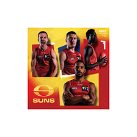 2027 Calendar AFL Gold Coast Suns Square Wall, Paper Pocket CAFB5