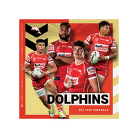 2027 Calendar NRL Dolphins Square Wall, Paper Pocket CNRB17