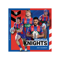 2027 Calendar NRL Newcastle Knights Square Wall, Paper Pocket CNRB8