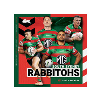 2027 Calendar NRL South Sydney Rabbitohs Square Wall, Paper Pocket CNRB13