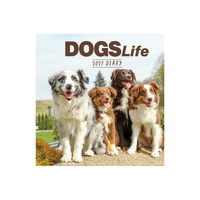 2027 Planner Diary Dogs Life 19x21cm Week to View, Paper Pocket