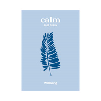 2027 Planner Diary Wellbeing Calm A5 Week to View, Paper Pocket