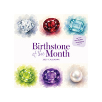 2027 Calendar Birthstone of the Month Square Wall, Paper Pocket CPB31