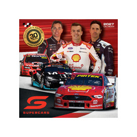 2027 Calendar V8 Supercars Square Wall, Paper Pocket 