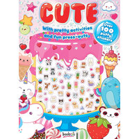 Puffy Sticker Windows Cute Sticker Book, Children's Sticker Book