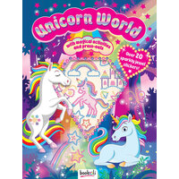 Puffy Sticker Jewel Unicorn World  Sticker Book, Children's Sticker Book