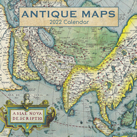 2022 Calendar Antique Maps Square Wall by The Gifted Stationery GSC21013