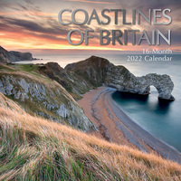 2022 Calendar Coastlines of Britain Square Wall, The Gifted Stationery GSC21210