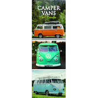 2022 Calendar Camper Vans Slimline Wall by The Gifted Stationery GSC21323