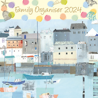 2024 Calendar By the Sea Family Organiser Square Wall by The Gifted Stationery