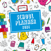 2024 Calendar School Planner Square Wall by The Gifted Stationery GSC23696