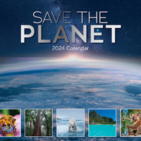2024 Calendar Save the Planet Square Wall by The Gifted Stationery GSC23736