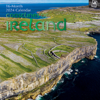 2024 Calendar Coastlines of Ireland Square Wall, The Gifted Stationery GSC23745