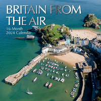 2024 Calendar Britain from the Air Square Wall by The Gifted Stationery GSC23810