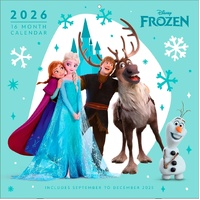 2026 Calendar Disney Frozen (Idyllic Wonder) Official 16-Month Square Wall, Pyramid I32309
