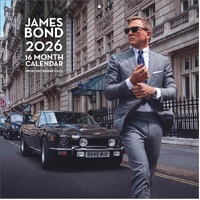 2026 Calendar James Bond Official 16-Month Square Wall, Pyramid I32378
