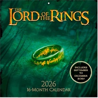 2026 Calendar Lord of The Rings Official 16-Month Square Wall, Pyramid I32392