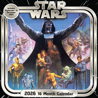 2026 Calendar Star Wars Classic Official 16-Month Square Wall, Pyramid I32538