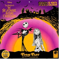 2026 Calendar Nightmare Before Christmas Official 16-Month Square Wall, Pyramid I32552