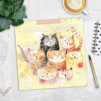 2026 Calendar Animal Friends 16-Month Square Wall, Red Robin RR261004