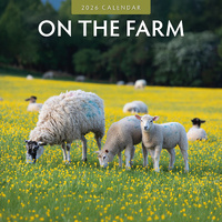 2026 Calendar On The Farm 16-Month Square Wall, Red Robin RR261043