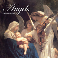 2026 Calendar Angels 16-Month Square Wall, Red Robin RR261197