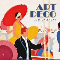 2026 Calendar Art Deco 16-Month Square Wall, Red Robin RR261198