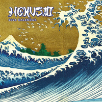 2026 Calendar Hokusai 16-Month Square Wall, Red Robin RR261210
