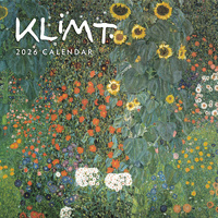 2026 Calendar Klimt 16-Month Square Wall, Red Robin RR261213