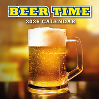 2026 Calendar Beer Time 16-Month Square Wall, Red Robin RR261240