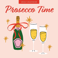 2026 Calendar Prosecco Time 16-Month Square Wall, Red Robin RR261245