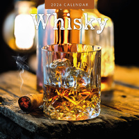2026 Calendar Whisky 16-Month Square Wall, Red Robin RR261248