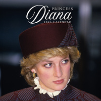2026 Calendar Princess Diana 16-Month Square Wall, Red Robin RR261265