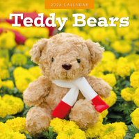 2026 Calendar Teddy Bears 16-Month Square Wall, Red Robin RR261277