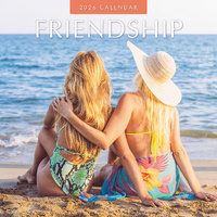 2026 Calendar Friendship 16-Month Square Wall, Red Robin RR261280