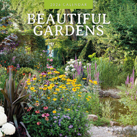 2026 Calendar Beautiful Gardens 16-Month Square Wall, Red Robin RR261289