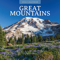2026 Calendar Great Mountains 16-Month Square Wall, Red Robin RR261291