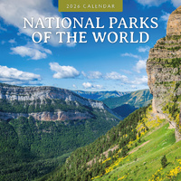 2026 Calendar National Parks of the World 16-Month Square Wall, Red Robin RR261295