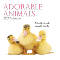 2027 Calendar Adorable Animals Square Wall, Gifted Stationery GSC26983