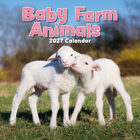 2027 Calendar Baby Farm Animals Square Wall, Gifted Stationery GSC26987