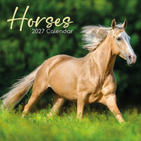 2027 Calendar Horses Square Wall, Gifted Stationery GSC27012